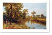 Vintage Americana Print - Early autumn: Salmon Branch, Granby