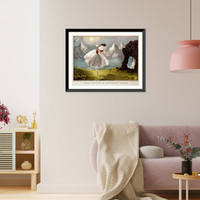 Historic Framed Print, Fanny Elssler in the shadow dance,  17-7/8" x 21-7/8"