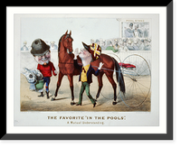 Historic Framed Print, The favorite In the pools": A mutual understanding",  17-7/8" x 21-7/8"