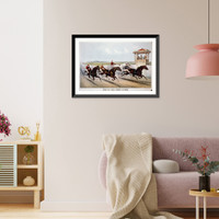 Historic Framed Print, Off on the first score,  17-7/8" x 21-7/8" Historic Framed Print, Off on the first score,  17-7/8" x 21-7/8"