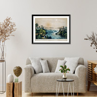 The Rail road suspension bridge: near Niagara Falls - 2, Vintage Wall Art