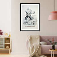 The champion slugger. Knocking 'em out".Edw. W. Kemble, del." - 2, Vintage Print