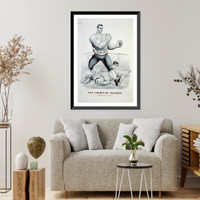 The champion slugger. Knocking 'em out".Edw. W. Kemble, del." - 2, Vintage Print