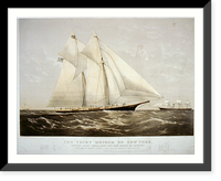 The yacht Meteor" of New York: leaving Sandy Hook Augst. 16th. 1869 bound to Europe", Vintage Wall Art