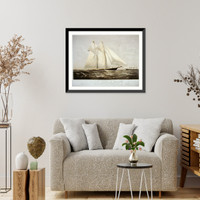 The yacht Meteor" of New York: leaving Sandy Hook Augst. 16th. 1869 bound to Europe", Vintage Wall Art