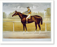 The racing King Salvator, mile record, 1:35 1/2: by Prince Charlie, dam Salina by Lexington, Antique Poster