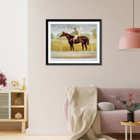 The racing King Salvator, mile record, 1:35 1/2: by Prince Charlie, dam Salina by Lexington, Antique Poster