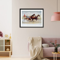 The renowned trotter Prince Wilkes record, 2:14 1/3; owned by George A. Singerly of Philadelphia, Antique Poster
