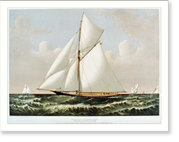 Vintage Nautical Print - Thistle: cutter yacht, designed by G.L. Watson