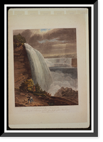 Historic Framed Print, Niagara Falls. Part of the American Fall from the foot of the stair case - 2,  17-7/8" x 21-7/8"