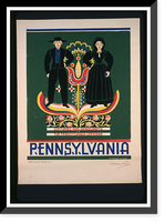 Historic Framed Print, Pennsylvania Costumes and handicrafts, the Pennsylvania Germans.Katherine Milhous.,  17-7/8" x 21-7/8"