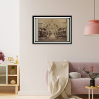 Historic Framed Print, Exp. universelle de 1889 - Galerie des industries diverses, porte d'entr&eacute;e de la classe 26.ND Phot.,  17-7/8" x 21-7/8"