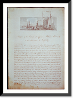 Houses and a church (Buildings Erected or Proposed to be Built in Virginia"). Sketch at Norfolk and description" - 2, Antique Wall Art