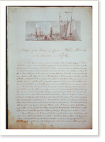 Houses and a church (Buildings Erected or Proposed to be Built in Virginia"). Sketch at Norfolk and description" - 2, Antique Wall Art