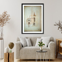 Steam engine, Washington Navy Yard, Washington, D.C. Transverse elevation of boiler, cistern, etc. - 2, Antique Wall Art