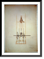 Steam engine, Washington Navy Yard, Washington, D.C. Transverse elevation - 2, Vintage Wall Art