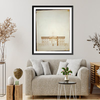 Historic Framed Print, [Armory (U.S. Arsenal"),  Pittsburgh,  Pennsylvania. External elevation]" - 2,  17-7/8" x 21-7/8"