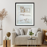 Historic Framed Print, [United States Capitol, Washington, D.C. Plan & section of roof, north wing] - 2,  17-7/8" x 21-7/8"