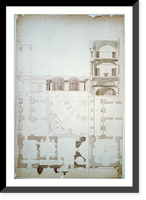 United States Capitol, Washington, D.C. Plans & sections, NW corner of south wing - 2 Classic, Antique Poster