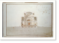 Bank building (2nd Bank of the United States"), Philadelphia, Pennsylvania. Section from west to east" - 3, Vintage Print