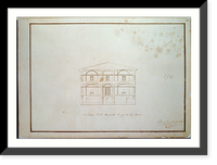 Bank building (2nd Bank of the United States"), Philadelphia, Pennsylvania. Section - east and west" - 3, Historic Reproduction