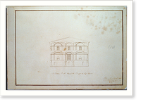 Bank building (2nd Bank of the United States"), Philadelphia, Pennsylvania. Section - east and west" - 3, Historic Reproduction
