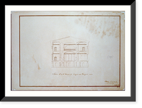 Bank building (2nd Bank of the United States"), Philadelphia, Pennsylvania. Section - east and west" - 4, Historic Reproduction