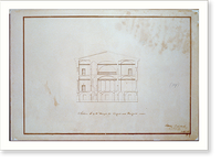 Bank building (2nd Bank of the United States"), Philadelphia, Pennsylvania. Section - east and west" - 4, Historic Reproduction
