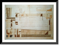 Historic Framed Print, [United States Capitol, Washington, D.C. Library of Congress, details, north wing] - 2,  17-7/8" x 21-7/8"
