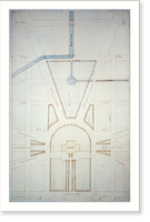 United States Capitol grounds, Washington, D.C. Site plan, botanic garden, city canal - 2, Vintage Print