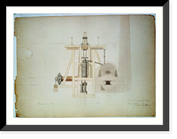 Steam engine, Washington Navy Yard, Washington, D.C. Transverse section - engine - 2, Vintage Poster