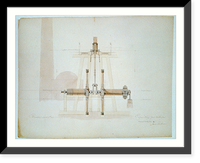 Steam engine, Washington Navy Yard, Washington, D.C. Transverse section of engine - 2, Vintage Poster