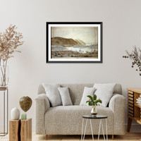 Panoramic view of West Point, New York showing American encampments on the Hudson River - 7, Vintage Wall Art