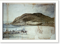 Panoramic view of West Point, New York showing American encampments on the Hudson River - 8, Vintage Poster