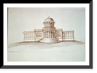 United States Capitol, Washington, D.C. West front elevation sketch, rendered - 2 Classic, Vintage Poster