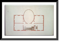 Historic Framed Print, [House, Washington, D.C. Floor plan] - 3,  17-7/8" x 21-7/8"