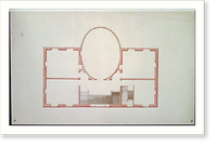 Historic Framed Print, [House, Washington, D.C. Floor plan] - 3,  17-7/8" x 21-7/8"