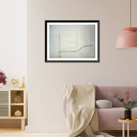 Historic Framed Print, Architectural drawing for seating in a gallery supported by Corinthian columns. Gallery, section with corinthian capital - 2,  17-7/8" x 21-7/8"