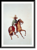 Historic Framed Print, [Man on horseback, Peru] - 4,  17-7/8" x 21-7/8"