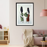 Historic Framed Print, [Two women wearing tapadas, Peru] - 2,  17-7/8" x 21-7/8"