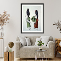 Historic Framed Print, [Two women wearing tapadas, Peru] - 2,  17-7/8" x 21-7/8"