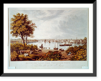 Historic Framed Print, Vu&euml; de la place capitale a Quebeck. Prospect des haupt plazes der untern Stadt zu Quebec Vu&euml; de la place capitale dans la Ville basse a Quebec.grav&eacute; par Francois Xav. Habermann.,  17-7/8" x 21-7/8"