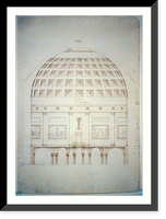 Historic Framed Print, [United States Capitol, Washington, D.C. Rotunda, section] - 2,  17-7/8" x 21-7/8"