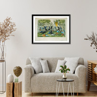 Historic Framed Print, Battle of Bull Run, Va. July 21st 1861 - 2,  17-7/8" x 21-7/8"