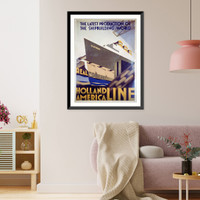 The latest production of the ship-building world. Holland American Line, Historic Reproduction