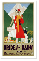 En Savioe Brides les Bains. Ob&eacute;sit&eacute;, foie. La mer &agrave; la montagne Classic, Antique Print