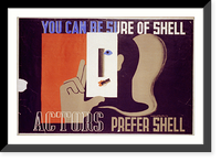 You can be sure of Shell. Actors prefer Shell Classic, Vintage Print