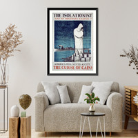 The isolationist: am I my brother's keeper?" American will never accept the curse of Cain" - 2, Vintage Poster