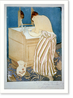 Historic Framed Print, Woman bathing - 2,  17-7/8" x 21-7/8"