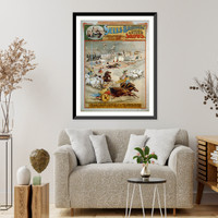 Historic Framed Print, Sells Brothers' Enormous Shows - 2,  17-7/8" x 21-7/8"